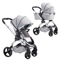 iCandy Peach 5 Pushchair and Carrycot Chrome Dove Grey