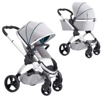 iCandy Peach 5 Pushchair and Carrycot Satin Dove Grey