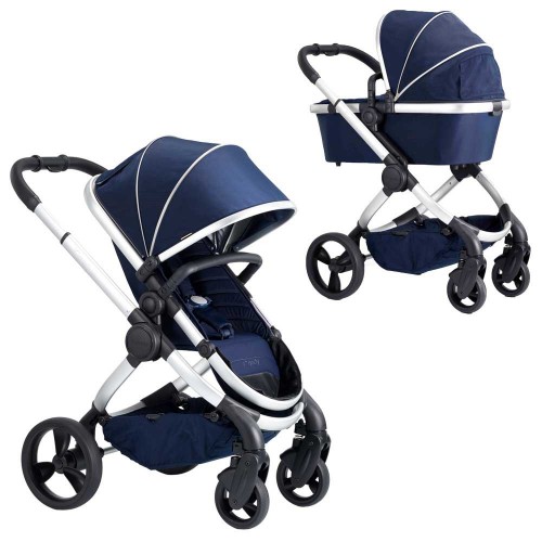 Baby Icandy Phantom Indigo Baby Stroller Icandy Peach Footmuff