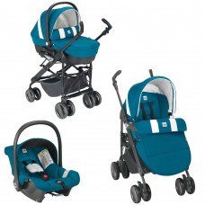 Cam Комбинирана бебешка количка Combi Tris, Тюркоаз