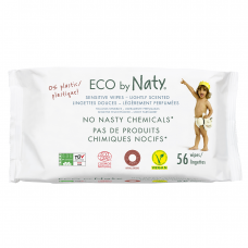 Naty Lightly Scented Wet Wipes 56 pcs