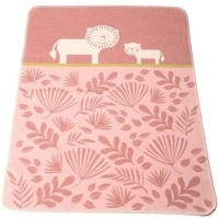 David Fussenegger Baby Blanket Juwel Lions, Pink