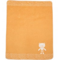 David Fussenegger Baby Blanket Juwel Bear, Orange
