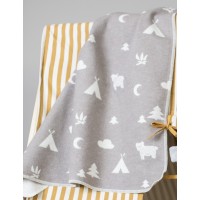 David Fussenegger Baby Blanket Juwel Camping, Grey