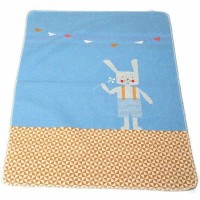 David Fussenegger Baby Blanket Juwel Blue Bunny