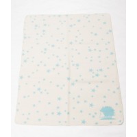 David Fussenegger Maja Organic Cotton Baby Blanket Hedgehog Blue