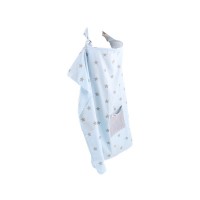 Minene Nursing Shawl Blue with stars