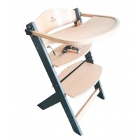 Cangaroo Wooden High Chair Nuttle 2 in 1, Grey Cangaroo Wooden High Chair Nuttle 2 in 1, Grey