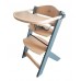 Cangaroo Wooden High Chair Nuttle 2 in 1, Grey