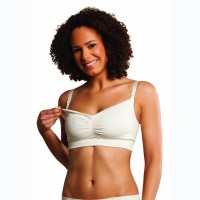 Carriwell Безшевен сутиен за кърмачки от органичен памук, Бял