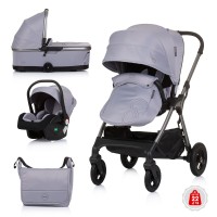 Chipolino Baby stroller Infinity 3 in 1 Granite