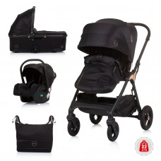 Chipolino Baby stroller Infinity 3 in 1 Obsidian