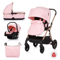 Chipolino Baby stroller Infinity 3 in 1 Flamingo