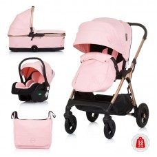 Chipolino Baby stroller Infinity 3 in 1 Flamingo