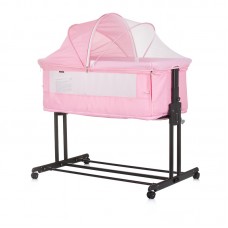 Chipolino Co-sleeping Baby Crib with drop side Zen Flamingo