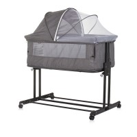 Chipolino Co-sleeping Baby Crib with drop side Zen Granite
