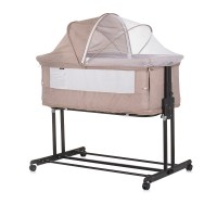 Chipolino Co-sleeping Baby Crib with drop side Zen Macadamia