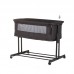 Chipolino Co-sleeping Baby Crib with drop side Zen Obsidian
