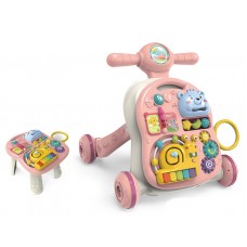Chipolino Musical Baby Walky 3 in 1 Bear Pink