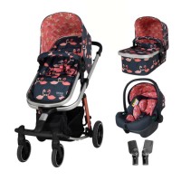 Cosatto Комбинирана бебешка количка Giggle Trail 3 в 1 Pretty Flamingo