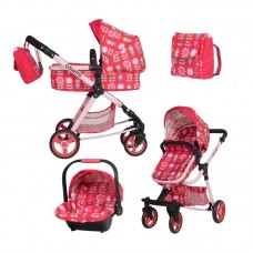 Cosatto Giggle Quad Dolls Pram Car Seat Fairy Garden Rose