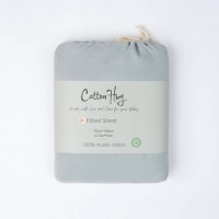 Cotton Hug Baby Fitted sheet 70 x 140 cm, Ocean