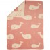 David Fussenegger Бебешко одеяло от органичен памук Maja Китове, Розово