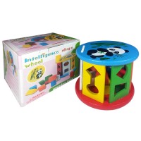 Дървен Сортер - Цилиндър Панда