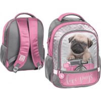 PASO School Backpack Studio Pets Love Pugs
