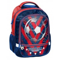PASO School Backpack Football, Blue