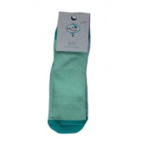 Детски чорапи със силикон 2-4 години, Зелени сърца