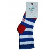 Baby Socks Blue Stripes