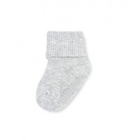 Baby Socks with folded cuffs, Grey