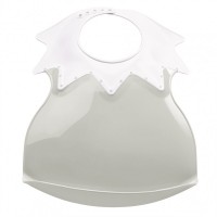 Thermobaby Arlequin soft plastic Bib Light Grey