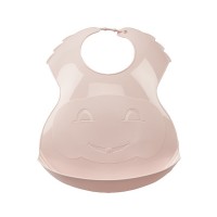 Thermobaby Soft plastic bib Powder Pink