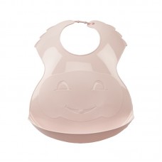 Thermobaby Soft plastic bib Powder Pink