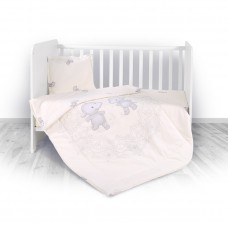 Lorelli Детски спален комплект от 4 части Happy Hippo Beige