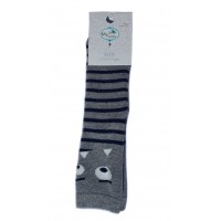 Baby Non-Slip Thick Socks with Silicone Dots, Grey