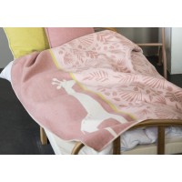 David Fussenegger Baby Blanket Juwel Giraffe, 100 x 140 cm, Pink