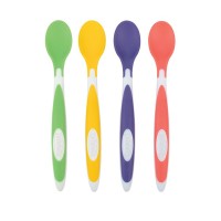 Dr.Brown's Soft-Tip Toddler Feeding Spoons, 4 pcs Dr.Brown's Soft-Tip Toddler Feeding Spoons, 4 pcs