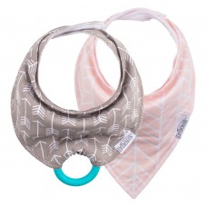 Dr. Brown’s Bandana Bib with Snap-On Teether, 2 pcs Beige