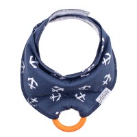  Dr. Brown’s Bandana Bib with Snap-On Teether Navy