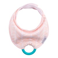  Dr. Brown’s Bandana Bib with Snap-On Teether Pink