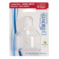 Dr.Brown's Silicone Nipples 2pcs
