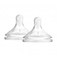 Dr.Brown's Wide Neck Silicone nipples Optiоns+, 2pcs