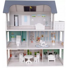 FreeON Free2Play Wooden Dollhouse Grey FreeON Free2Play Wooden Dollhouse Grey
