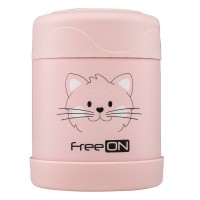 FreeON Stainless steel insulated food container 350 ml Kitty