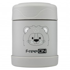 FreeON Stainless steel insulated food container 350 ml Lion