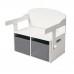 Ginger Home Toy Storage, Seating Bench and Desk 3 in 1