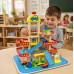 Ginger Home Дървен комплект Паркинг с бензиностанция и автомивка